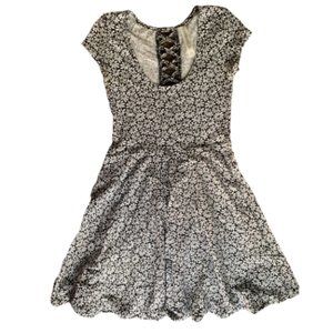 Floral Skater Dress with Back Detail